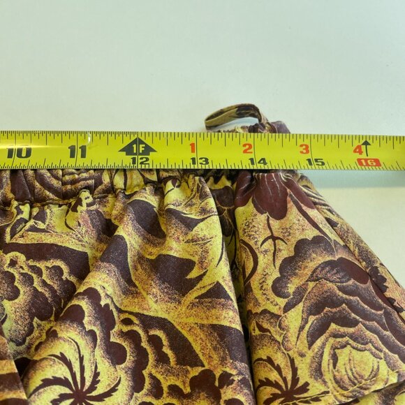 Ulla Johnson Burgundy and Yellow Patterned Skirt - Picture 9 of 10